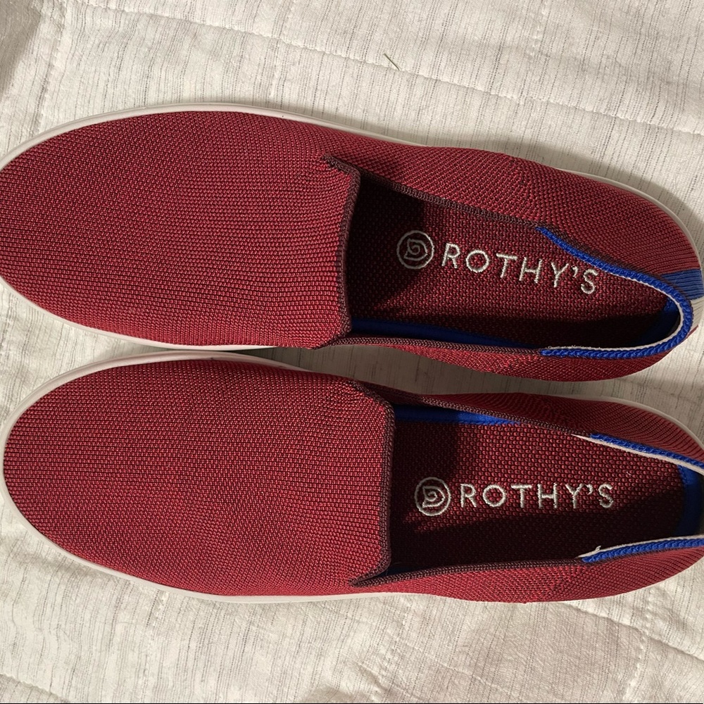 Women’s Rothy’s washable sneakers.